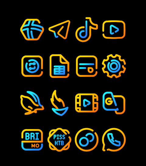 Nuclear – Lines Icon Pack screenshot