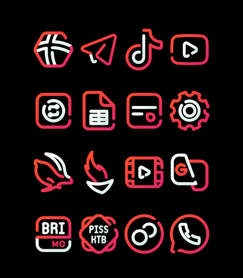 CherryLine – Red Icon Pack screenshot