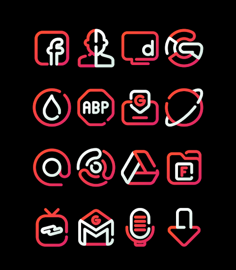 CherryLine – Red Icon Pack screenshot