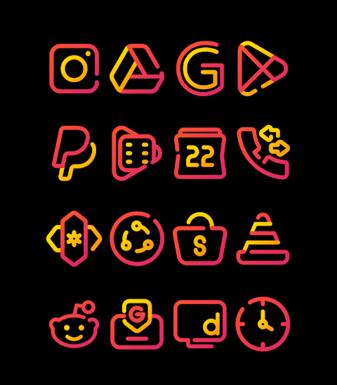 Red Carpet – Lines Icon Pack screenshot