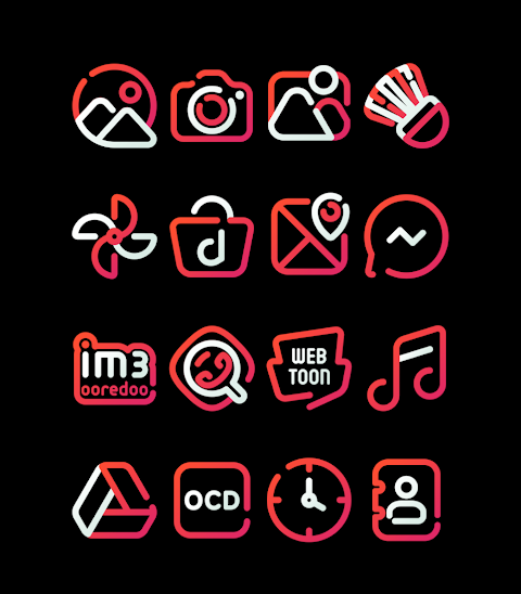 CherryLine – Red Icon Pack screenshot