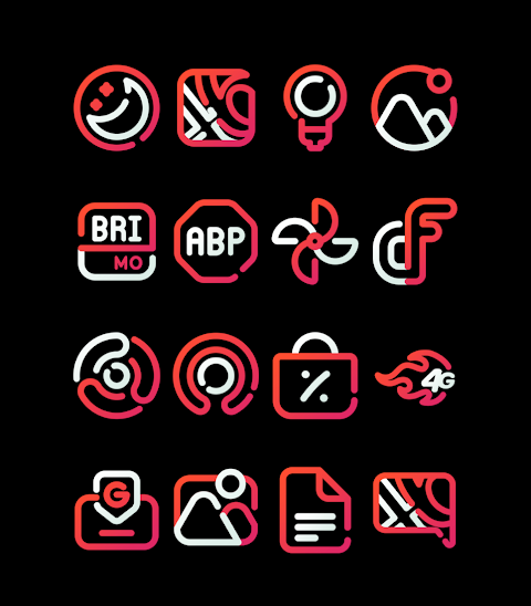 CherryLine – Red Icon Pack screenshot