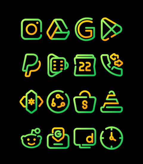 Sun Flower – Line Icon Pack screenshot