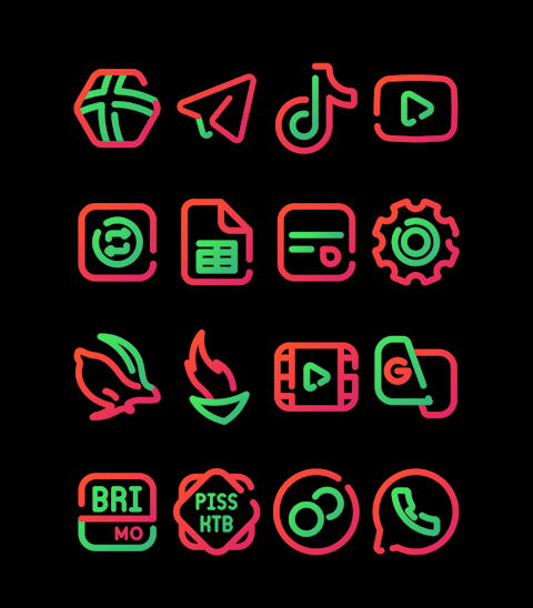 Watermelon – Lines Icon Pack screenshot