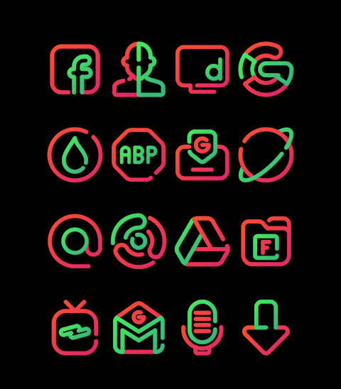 Watermelon – Lines Icon Pack screenshot