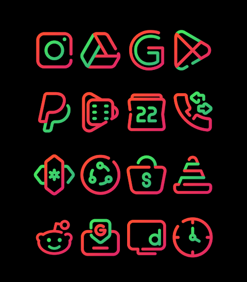 Watermelon – Lines Icon Pack screenshot