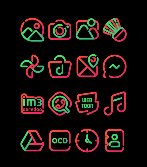 Watermelon – Lines Icon Pack screenshot