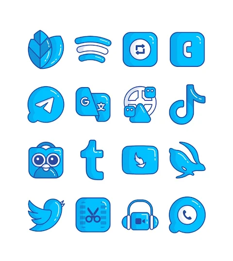 Blueberry – icon pack screenshot
