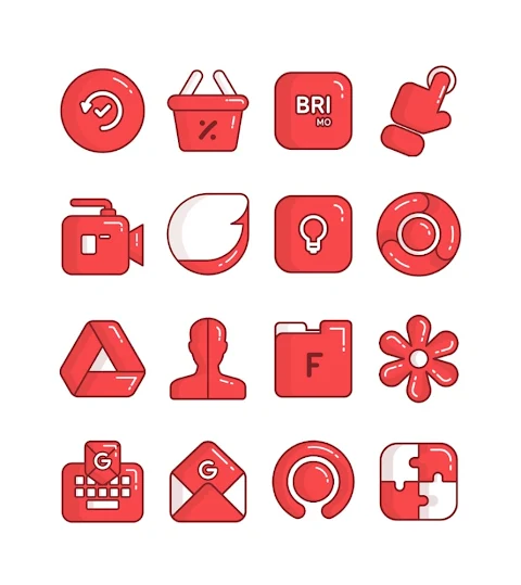 Cherry – Red icon pack screenshot