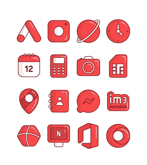 Cherry – Red icon pack screenshot