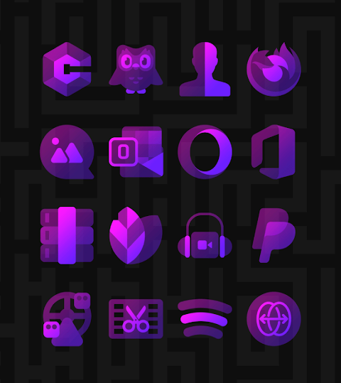 Murasaki Purple – Icon Pack screenshot