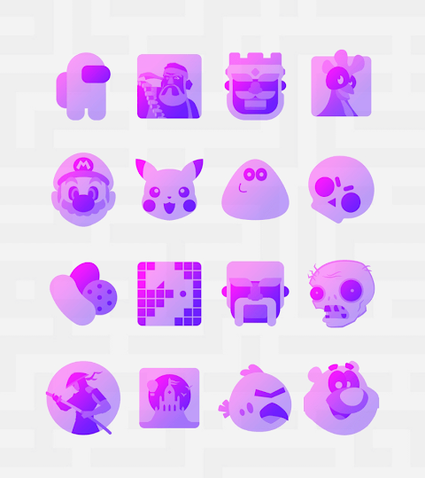 Murasaki Purple – Icon Pack screenshot