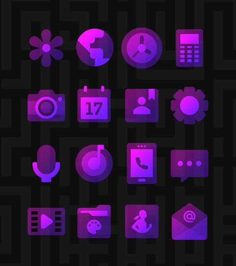 Murasaki Purple – Icon Pack screenshot