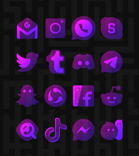 Murasaki Purple – Icon Pack screenshot