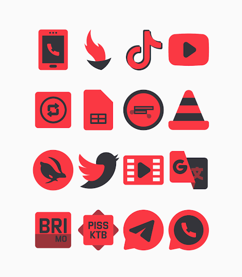 Karaz Red – Icon Pack screenshot