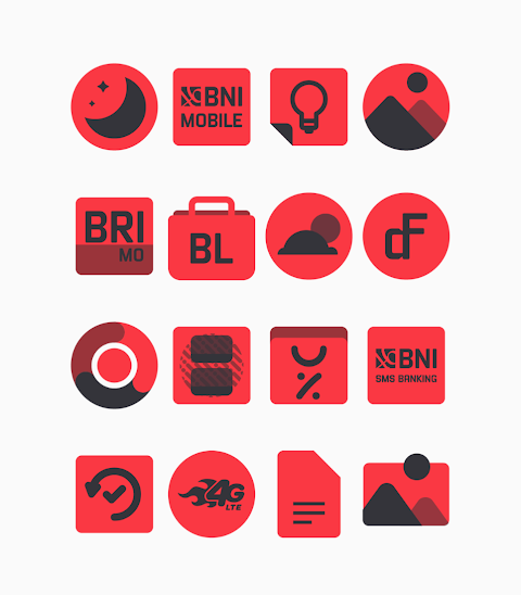 Karaz Red – Icon Pack screenshot