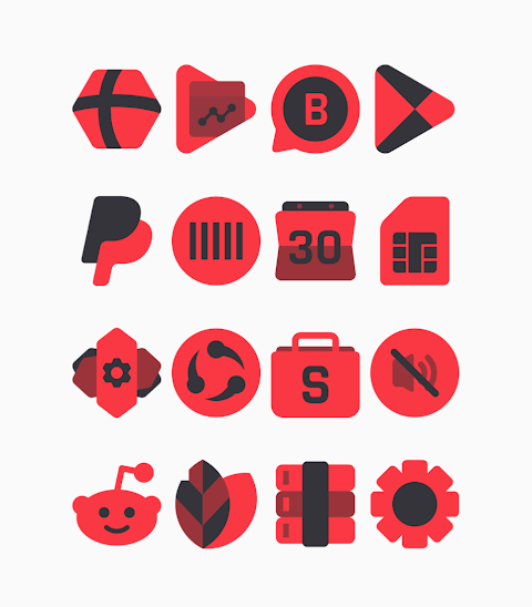 Karaz Red – Icon Pack screenshot