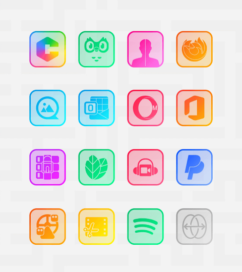 Square Clear – Icon Pack screenshot