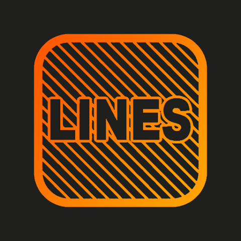 Lines Square – Neon icon Pack screenshot