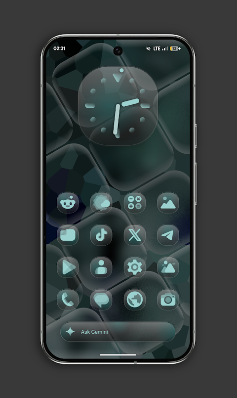 Glassy MaterialYou Icons screenshot