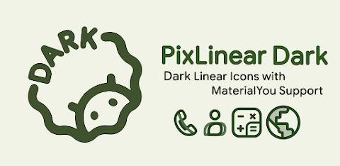 PixLinear Dark Icon Pack screenshot