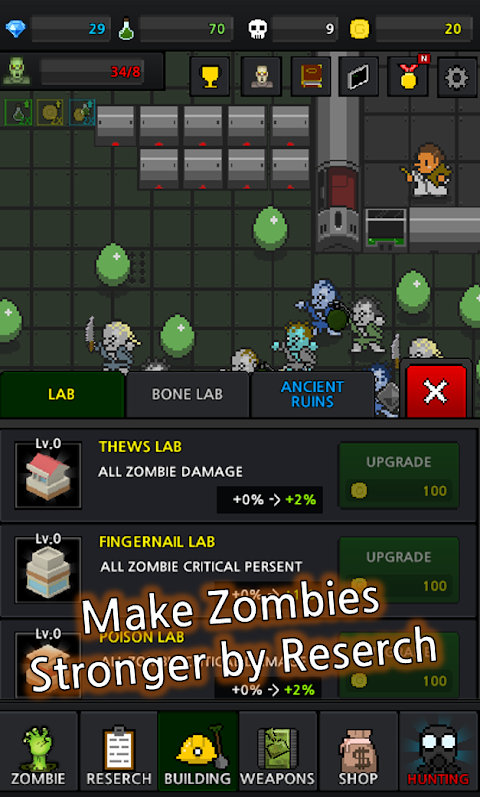 Grow Zombie VIP : Merge Zombie screenshot