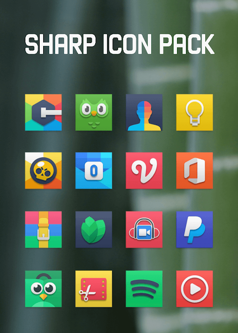 Sharp – Square Icon Pack screenshot