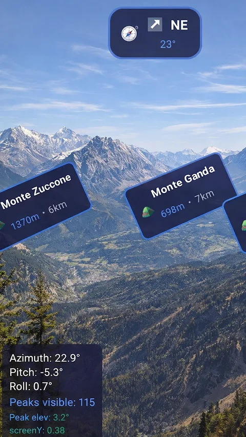 PeakScope Mountain Peak Finder screenshot