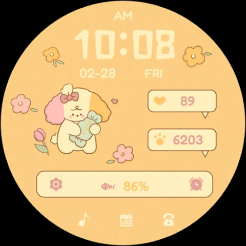 ZKin Watch Face Candy Puppy screenshot