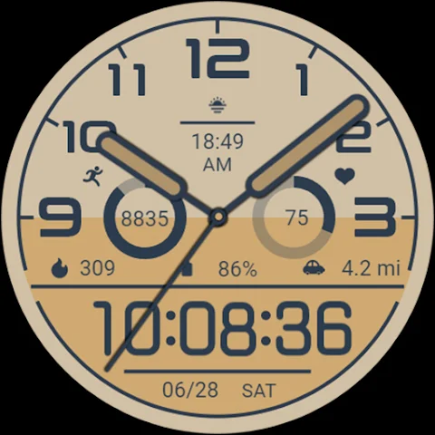 Blue White For Wear OS screenshot