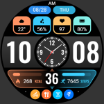 【Hybrid】Flat Small Clock