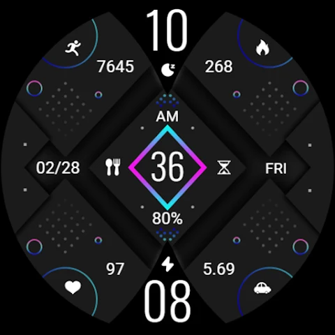 ZKin Watch Gray Diamond Shape screenshot