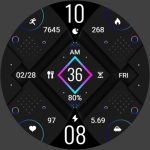 ZKin Watch Gray Diamond Shape