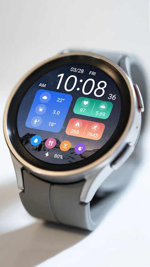 Starry Night Widget ZKin Watch screenshot