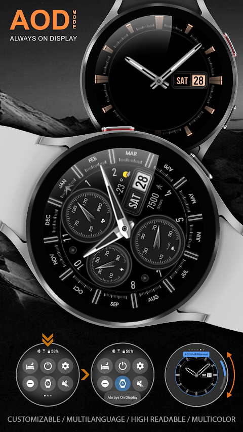 WFP 308 Business watch face screenshot