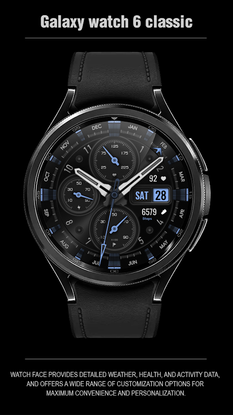 WFP 308 Business watch face screenshot
