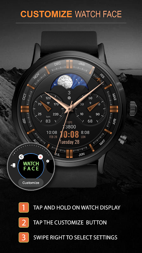 WFP 309 Elegant watch face screenshot