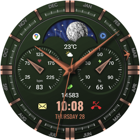 WFP 309 Elegant watch face screenshot