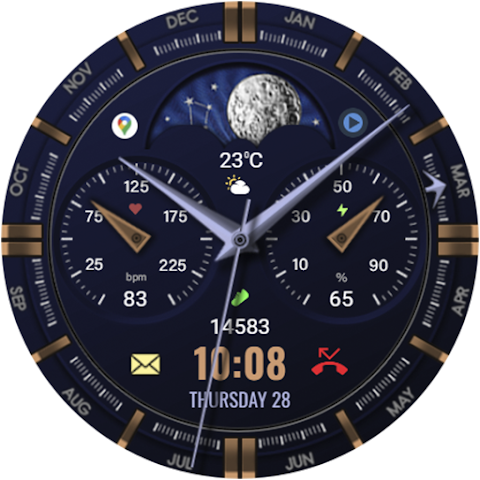 WFP 309 Elegant watch face screenshot