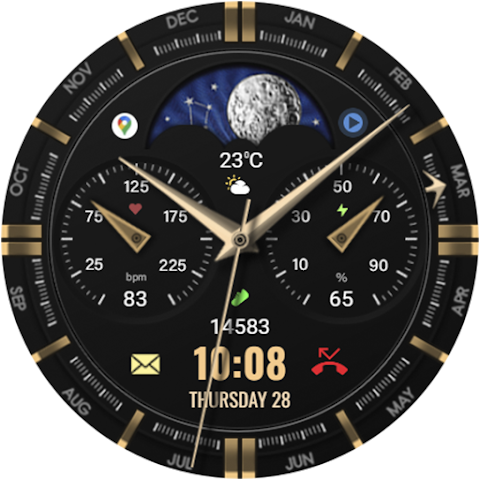 WFP 309 Elegant watch face screenshot