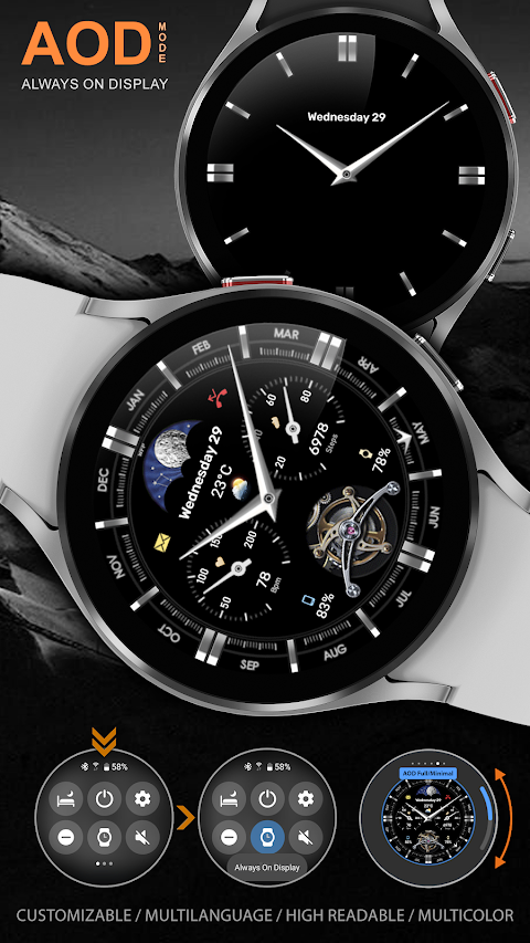 WFP 334 Business watch face screenshot