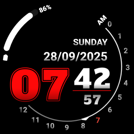 Analog clock touch screenshot