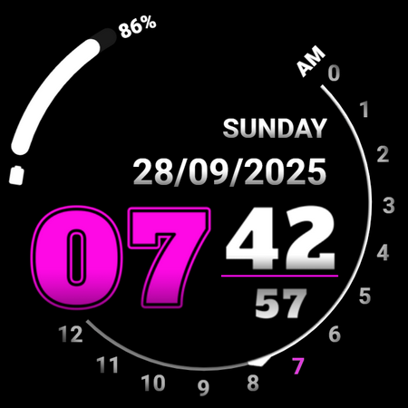 Analog clock touch screenshot