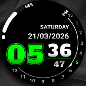 Analog clock touch