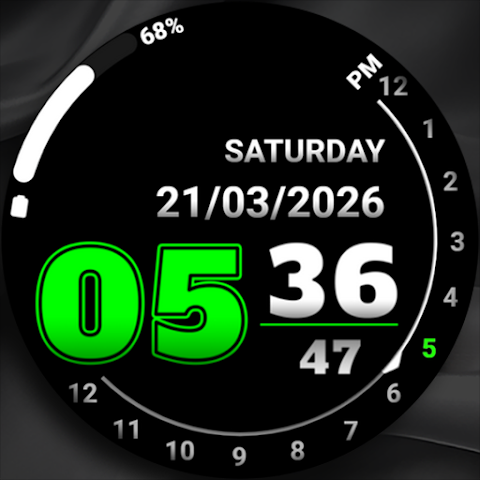 Analog clock touch screenshot