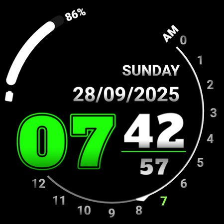 Analog clock touch screenshot