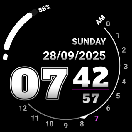 Analog clock touch screenshot
