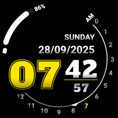 Analog clock touch screenshot