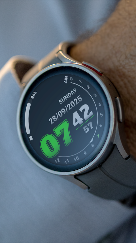 Analog clock touch screenshot