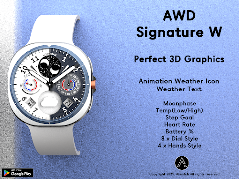 AWD SIGNATURE W watchface screenshot